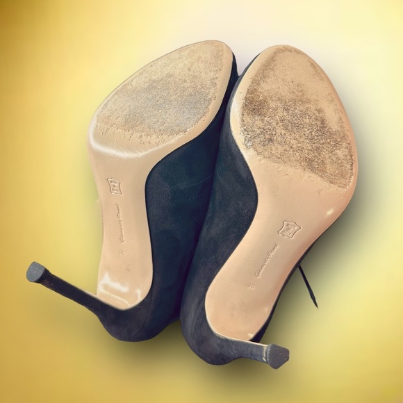 Gianvito Rossi Black Suede ‘Jane’ Lace-Up Peep Toe Booties Size 36 ASO Meghan - Picture 14 of 16